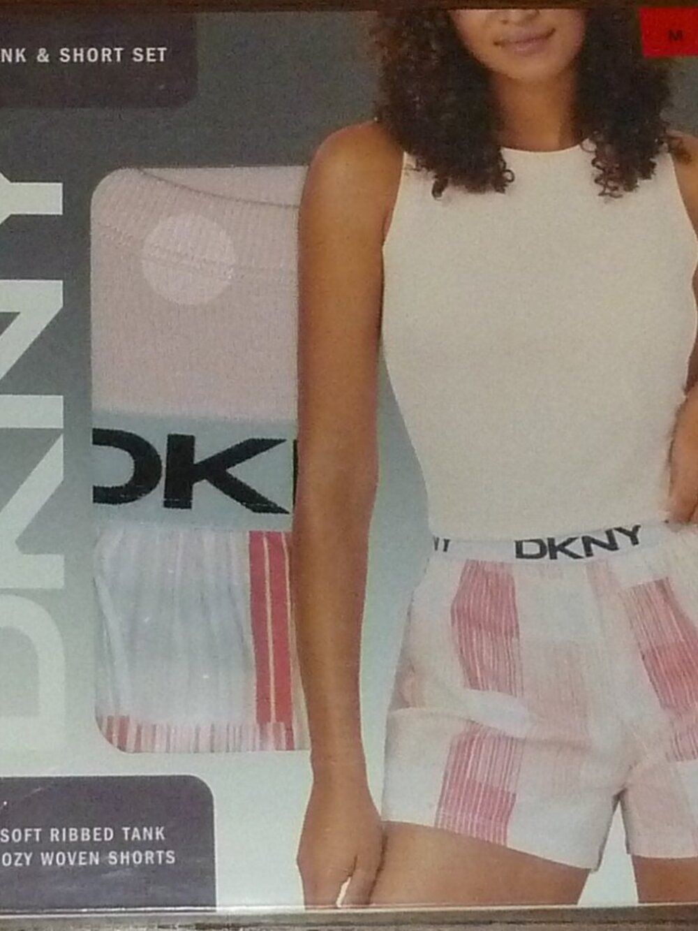 DKNY Womens 2 PC Tank & Short Set Lounge Sleep Set Size M